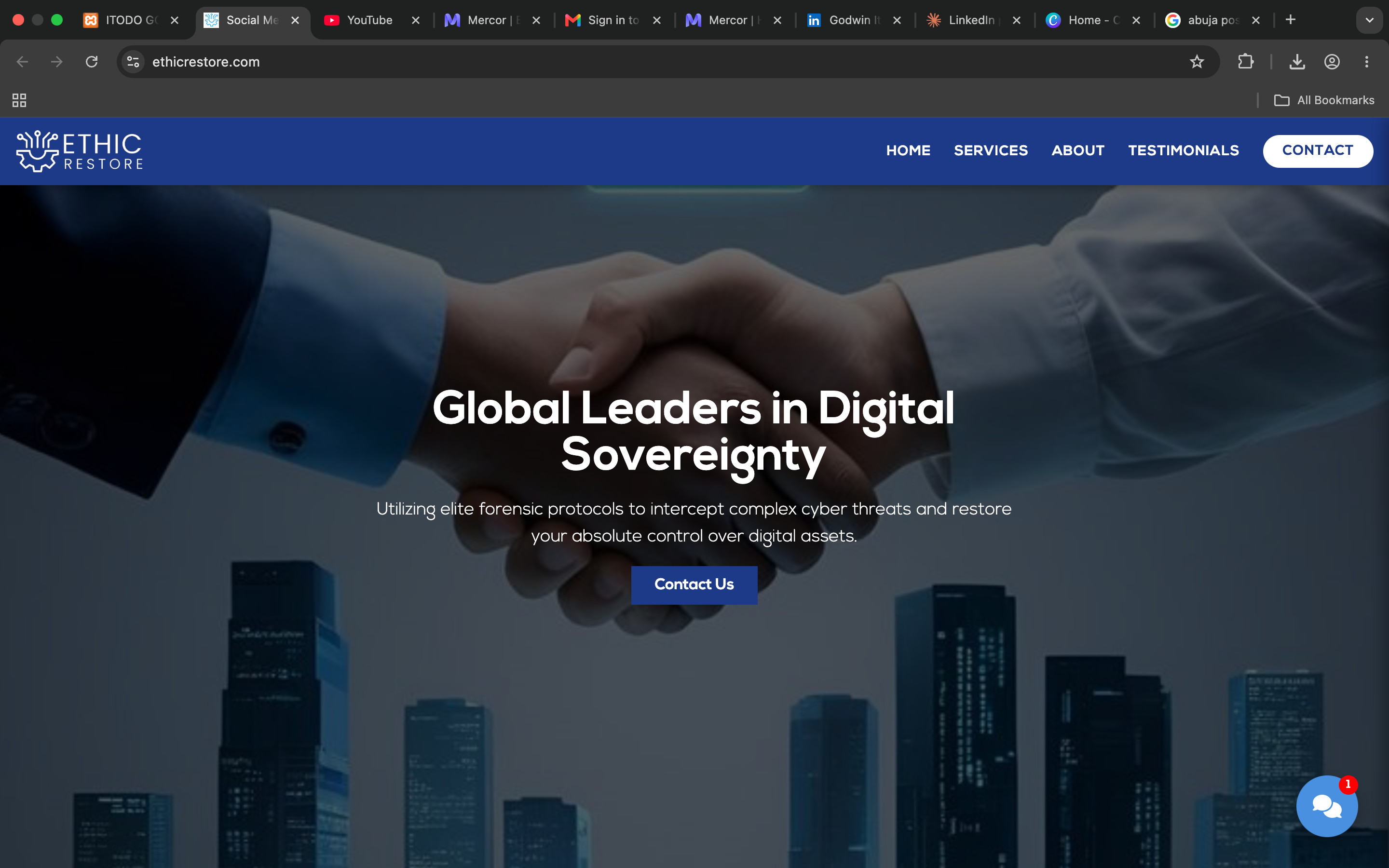Ethic Restore Website